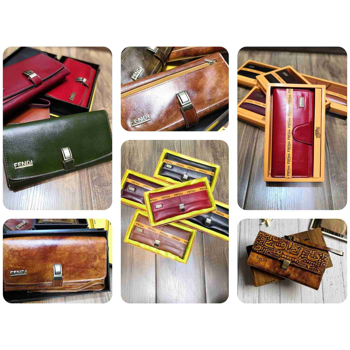 خرید کیف پول زنانه چرم گاوی