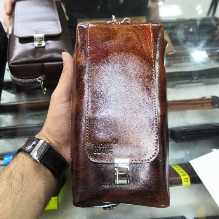 خرید شوزبگ چرم گاوی دسترنگ مونت بلانک