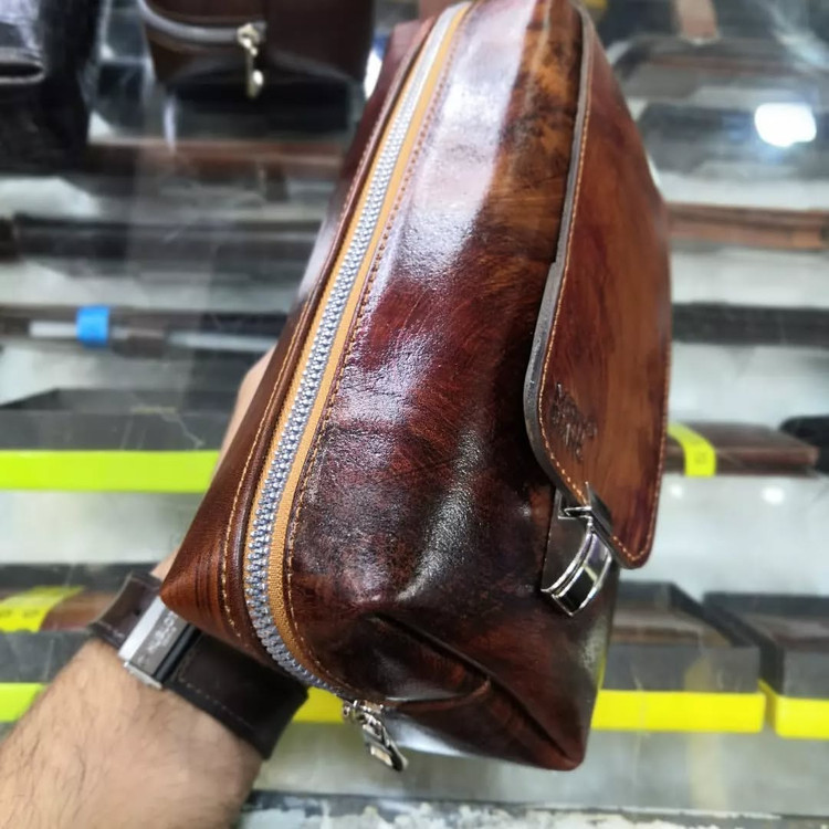 خرید شوزبگ چرم گاوی دسترنگ مونت بلانک