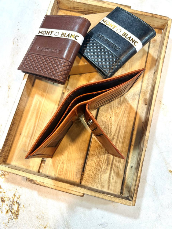 خرید کیف جیبی چرم گاوی مونت بلانک