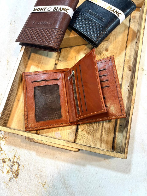 خرید کیف جیبی چرم گاوی مونت بلانک