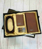 خرید ست کیف پول مردانه سه تیکه چرم مصنوعی گوچی