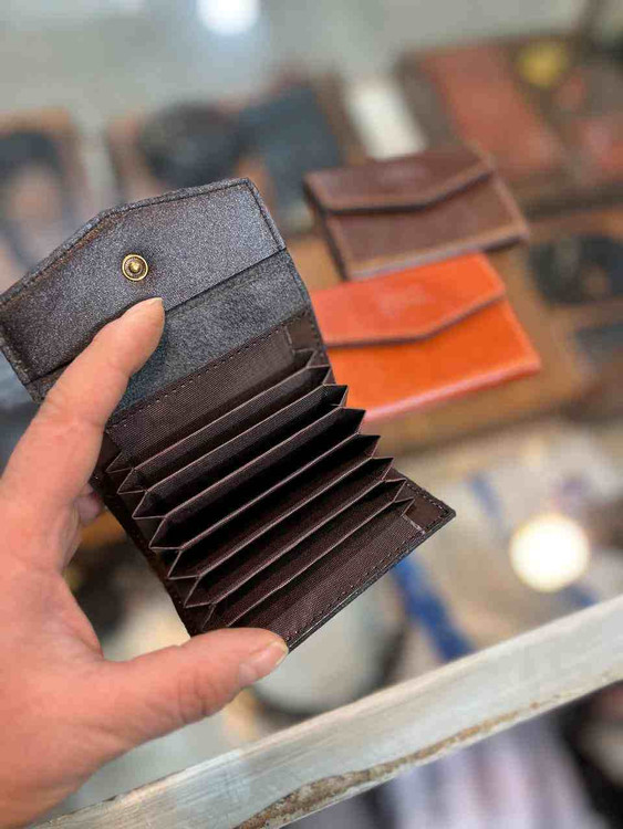 خرید جاکارتی چرم گاوی طبیعی اکاردوئی لزارد