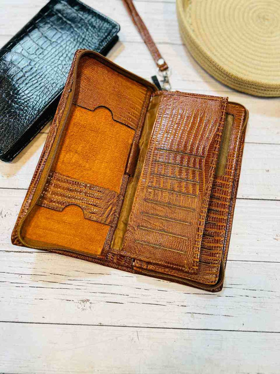 خرید کیف جا مدارکی و جا دستچکی چرم گاوی طبیعی مردانه کرو و ساده