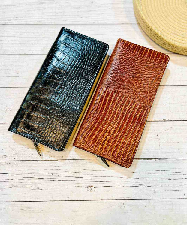 کیف جا مدارکی و جا دستچکی چرم گاوی طبیعی مردانه کرو و ساده