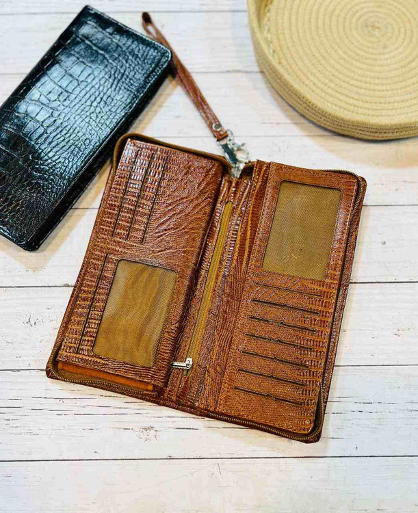 خرید کیف جا مدارکی و جا دستچکی چرم گاوی طبیعی مردانه کرو و ساده