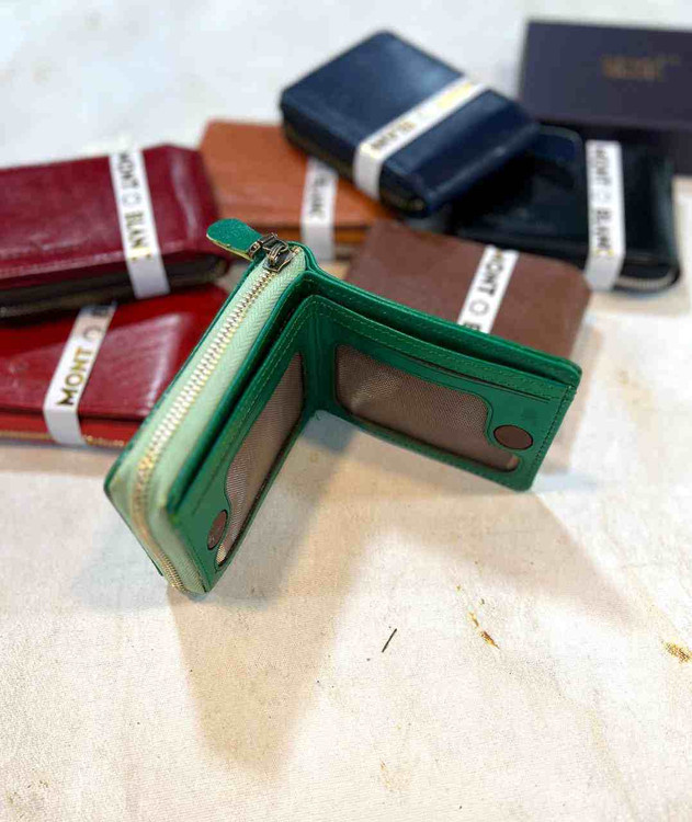 خرید کیف پول جیبی چرم گاوی جاکارتی دور زیپ