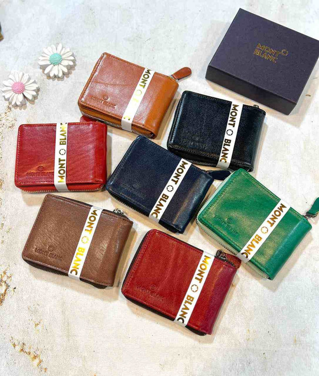 خرید کیف پول جیبی چرم گاوی جاکارتی دور زیپ