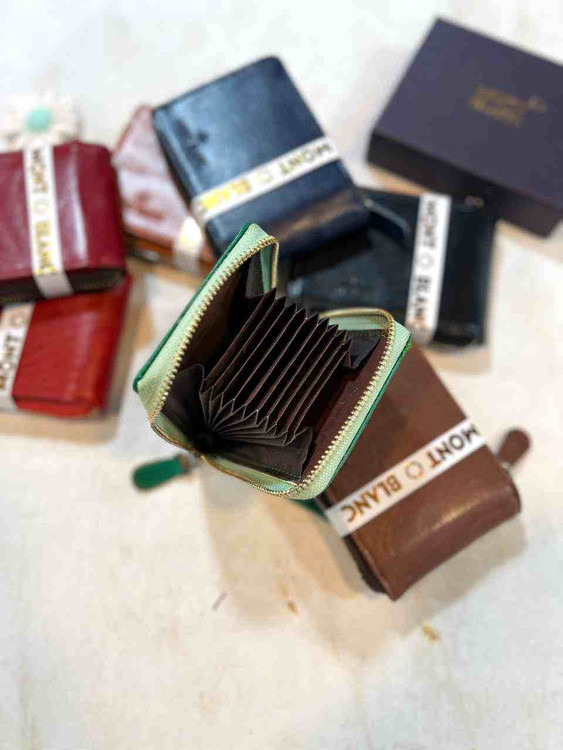 خرید کیف پول جیبی چرم گاوی جاکارتی دور زیپ