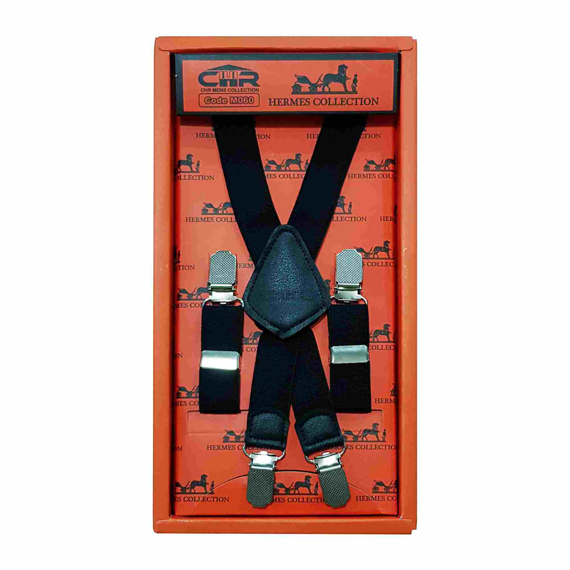 خرید ساسبند بند چرم گاوی 4گیره گیره استیل اعلا کش فری سایز برند HERMES