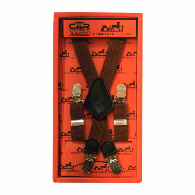 خرید ساسبند بند چرم گاوی 4گیره گیره استیل اعلا کش فری سایز برند HERMES