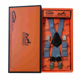 خرید ساسبند بند چرم گاوی 4گیره گیره استیل اعلا کش فری سایز برند HERMES