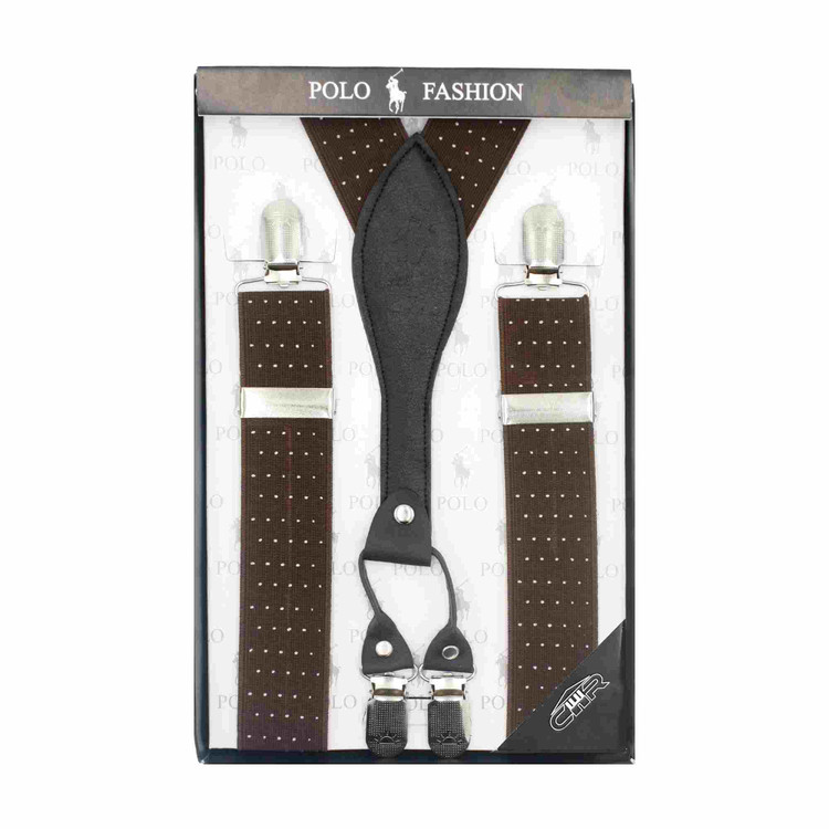 خرید ساسبند بند چرم گاوی 4گیره گیره استیل اعلا کش فری سایز برند POLO