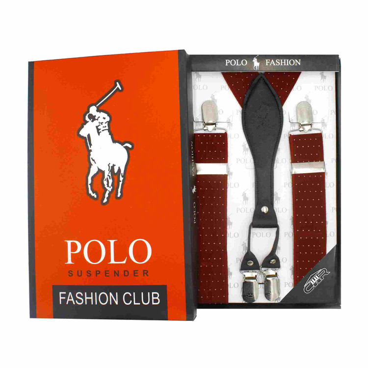 خرید ساسبند بند چرم گاوی 4گیره گیره استیل اعلا کش فری سایز برند POLO