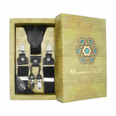 خرید ساسبند بند چرم گاوی 4گیره گیره استیل اعلا کش فری سایز برند MASSIMO DUTTI