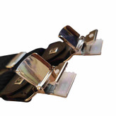 خرید ساسبند بند چرم گاوی 4گیره گیره استیل اعلا کش فری سایز برند PIERRE CARDIAN