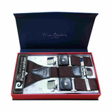 خرید ساسبند بند چرم گاوی 4گیره گیره استیل اعلا کش فری سایز برند PIERRE CARDIAN