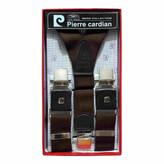 خرید ساسبند بند چرم گاوی 4گیره گیره استیل اعلا کش فری سایز برند PIERRE CARDIAN