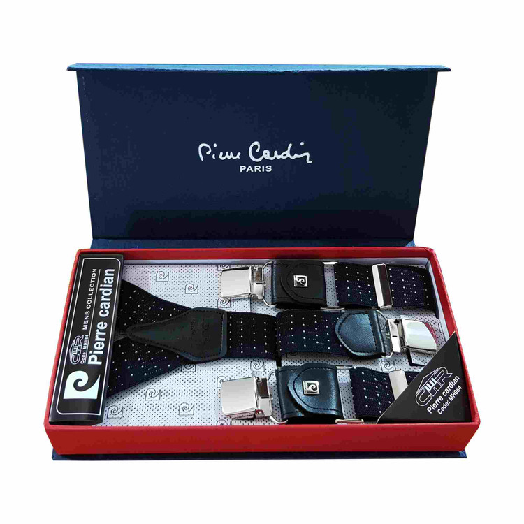 خرید ساسبند بند چرم گاوی 4گیره گیره استیل اعلا کش فری سایز برند PIERRE CARDIAN