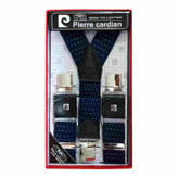 خرید ساسبند بند چرم گاوی 4گیره گیره استیل اعلا کش فری سایز برند PIERRE CARDIAN