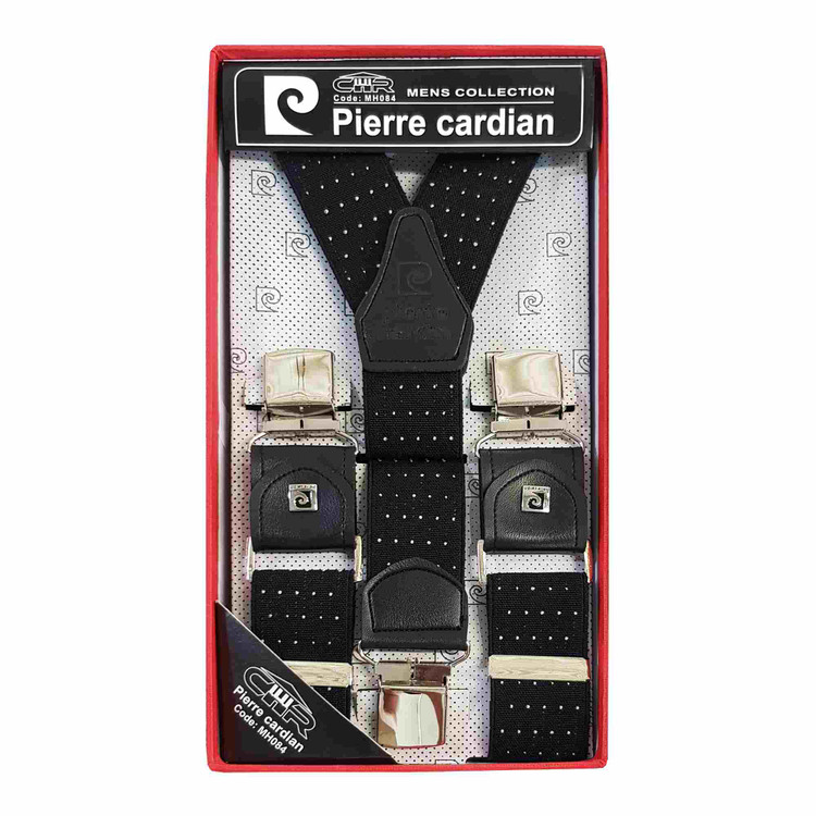خرید ساسبند بند چرم گاوی 4گیره گیره استیل اعلا کش فری سایز برند PIERRE CARDIAN