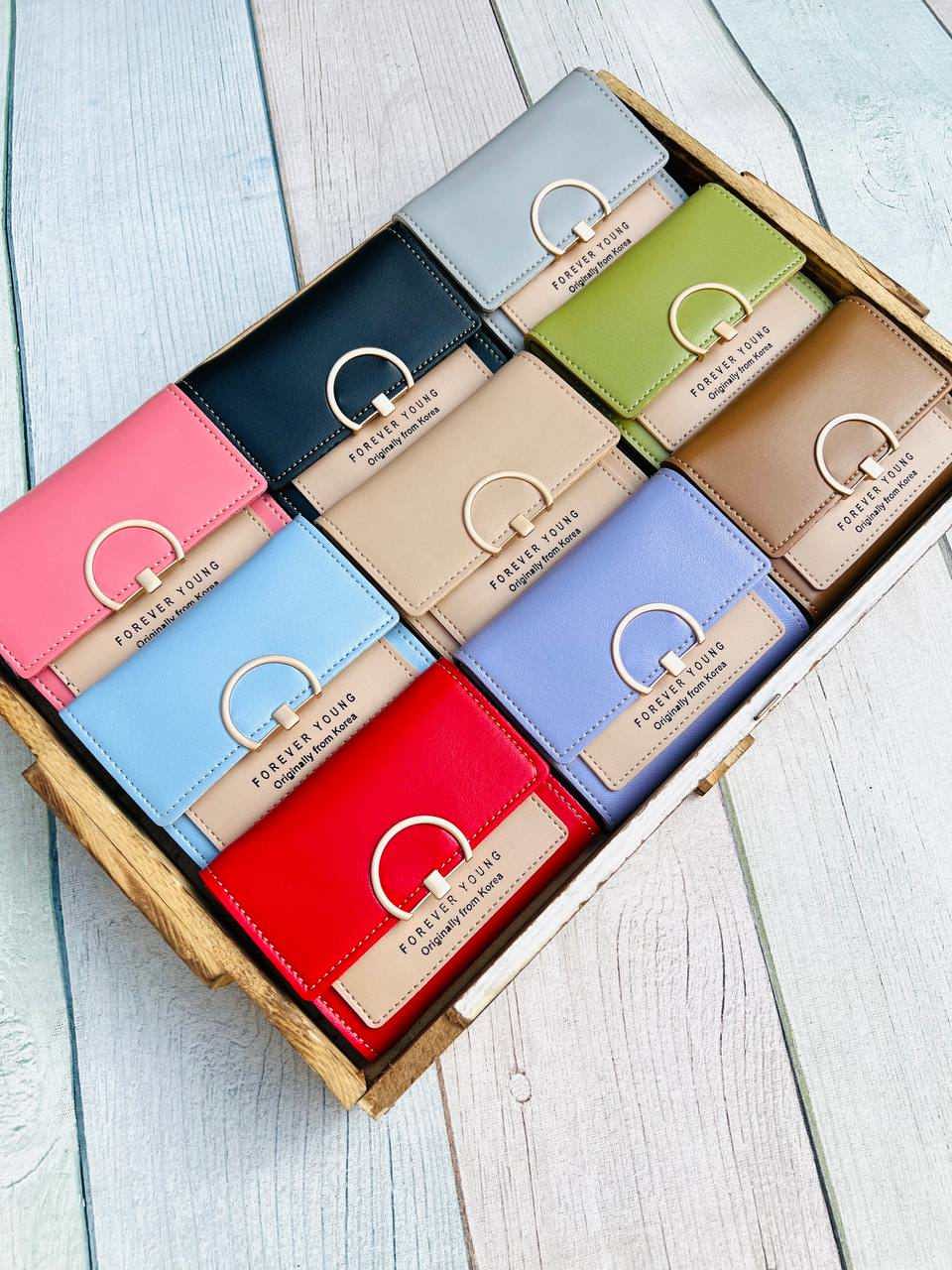 خریدکیف پول و جاکارتی دخترانه فانتزی رنگی کد102