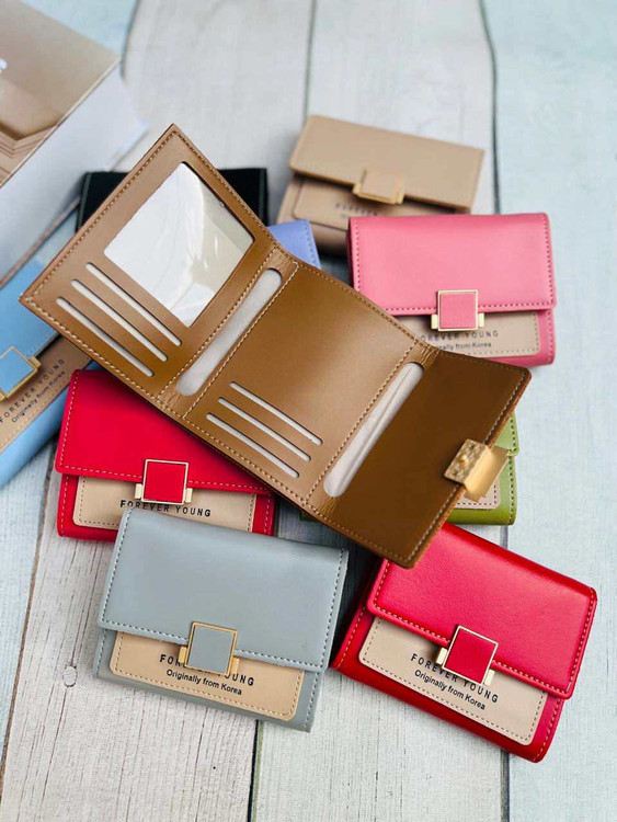 خریدکیف پول و جاکارتی دخترانه فانتزی رنگی کد103