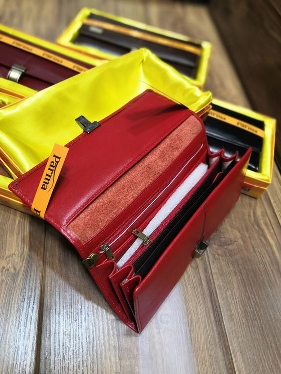 خرید کیف زنانه دستی بزرگ چرم گاوی طبیعی پارما