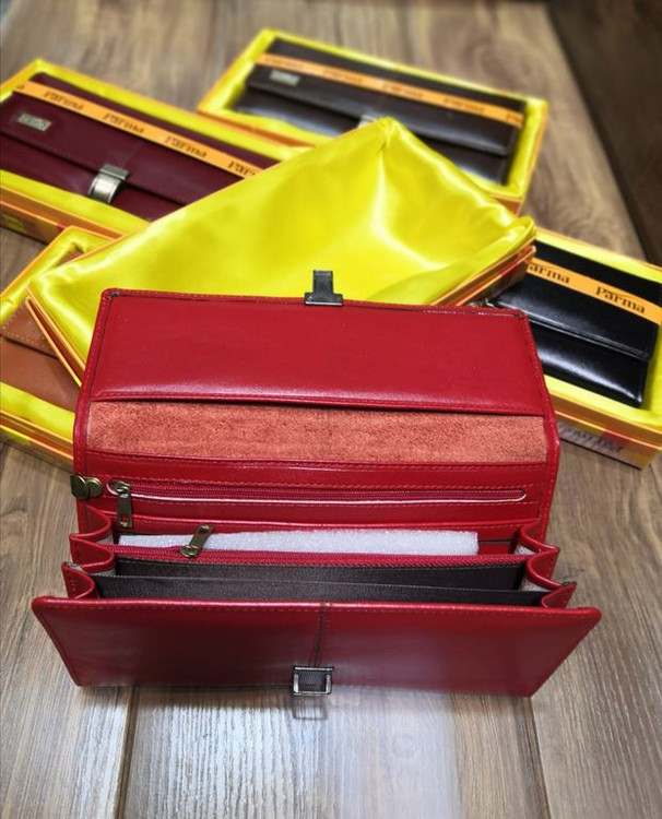 خرید کیف زنانه دستی بزرگ چرم گاوی طبیعی پارما