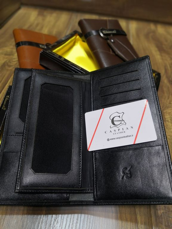 خرید کیف کتی چرم گاوی طبیعی مردانه و جاکلیدی چرم گاوی ck