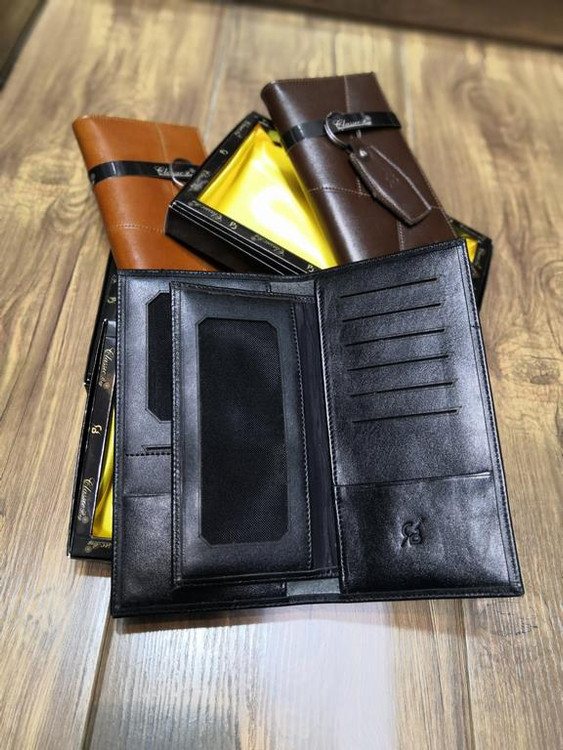 خرید کیف کتی چرم گاوی طبیعی مردانه و جاکلیدی چرم گاوی ck