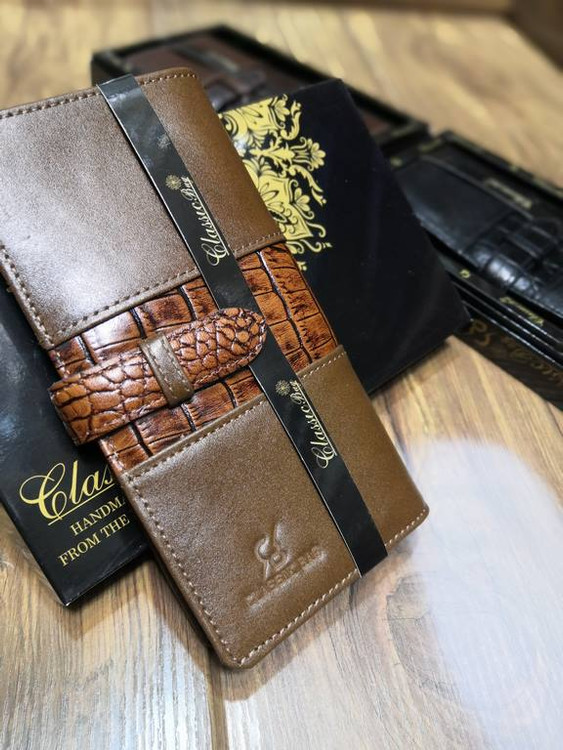 خرید کیف کتی مردانه چرم گاوی بند کشویی کرو ck