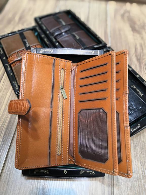 خرید کیف کتی مردانه چرم گاوی بند کشویی کرو ck