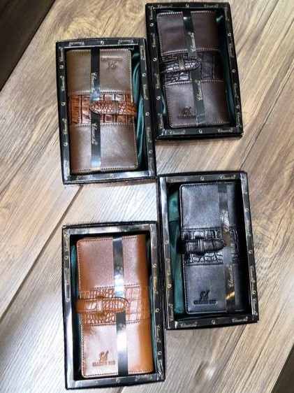 خرید کیف کتی مردانه چرم گاوی بند کشویی کرو ck