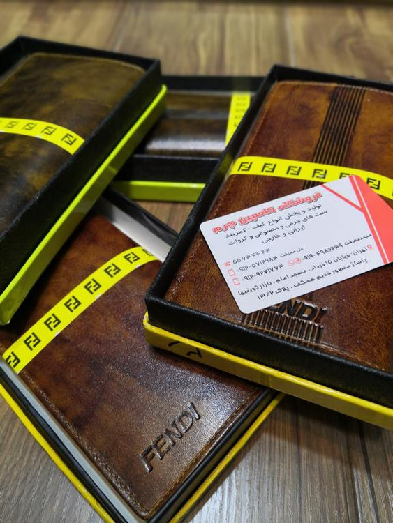 خرید کیف کتی مردانه چرم گاوی دسترنگ فندی