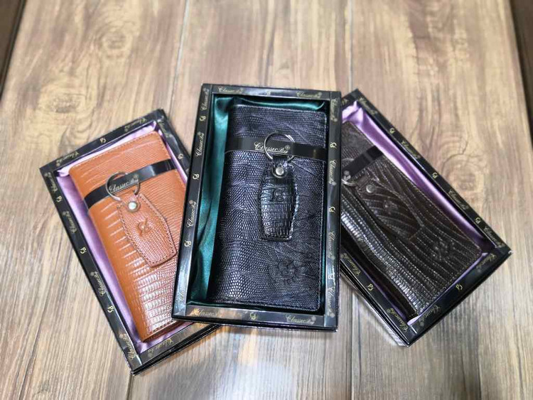 خرید کیف کتی مردانه چرم گاوی طبیعی لزارد با جاکلیدی چرم گاوی لزارد ck