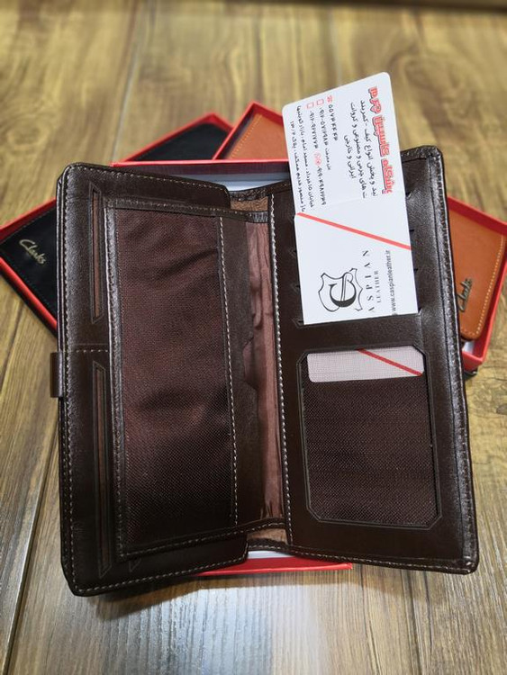 خرید کیف کتی مردانه چرم گاوی جا موبایل دار