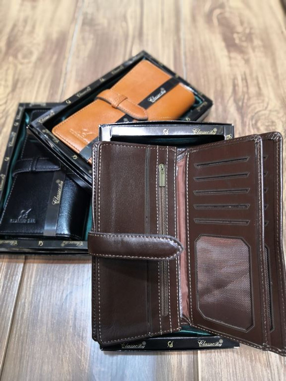 خرید کیف کتی مردانه چرم گاوی طبیعی بند کشویی