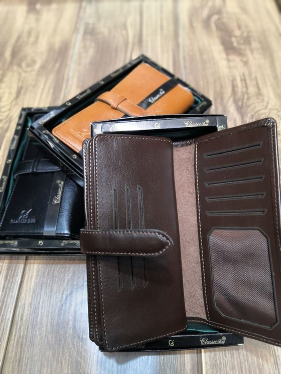 خرید کیف کتی مردانه چرم گاوی طبیعی بند کشویی