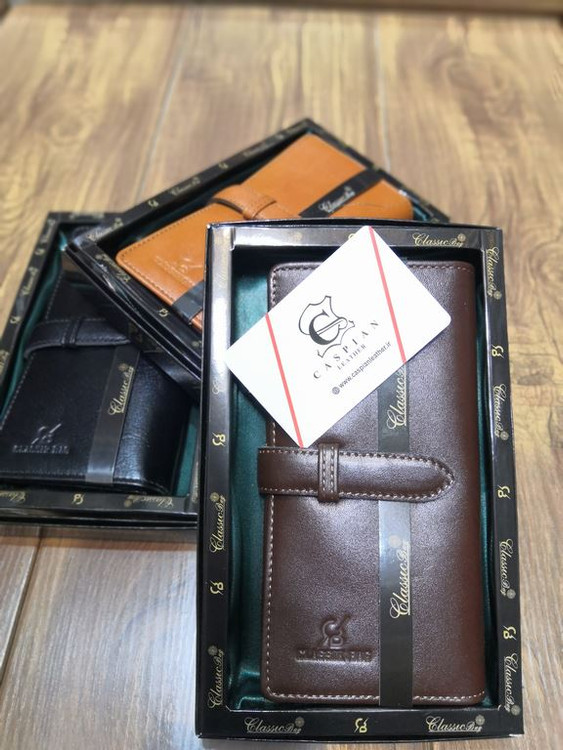 خرید کیف کتی مردانه چرم گاوی طبیعی بند کشویی