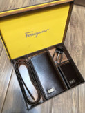 خرید ست چرم گاوی کیف پول مردانه 3تیکه فراگاما