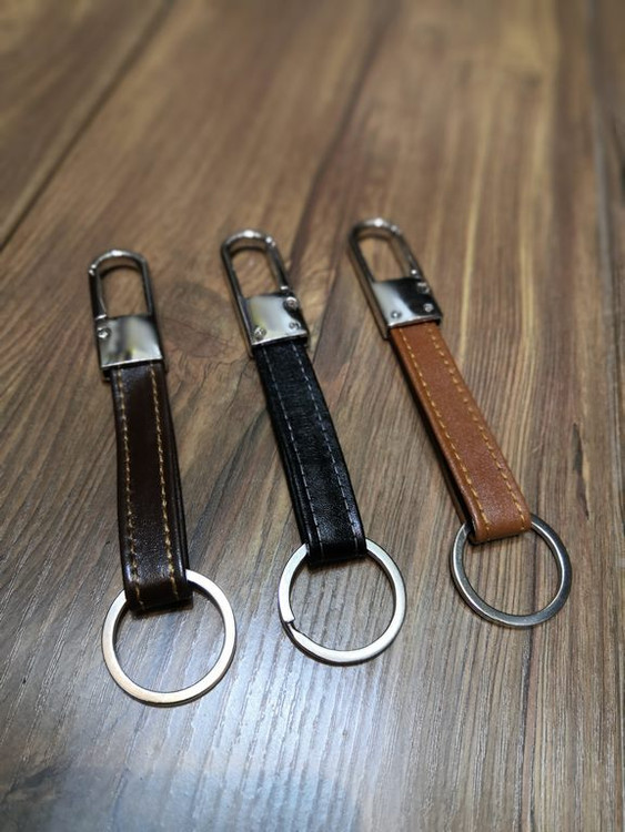 خرید جاکلیدی چرم گاوی باریک مردانه یراق اعلا