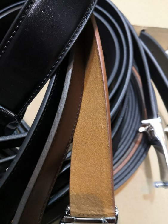 خرید کمربند چرم گاوی مردانه 3.5 سانت پلاکی کلاسیک