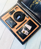 خرید ست کیف پول چرم گاوی طبیعی اصل کرو 5 تیکه برند دنیس با ضمانت نامه محصول