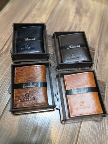 خرید کیف پول چرم مردانه سه لت جیبی کوچک برند ck