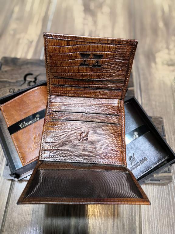 خرید کیف پول چرم مردانه سه لت جیبی کوچک برند ck