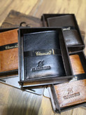 خرید کیف پول چرم مردانه سه لت جیبی کوچک برند ck