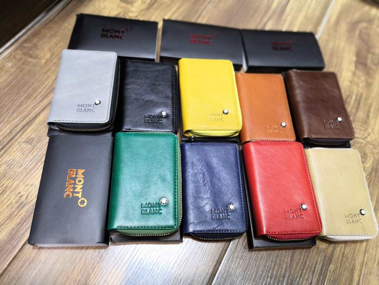 خرید جاکارتی دورزیپ فلزی چرم گاوی طبیعی رنگی مونت