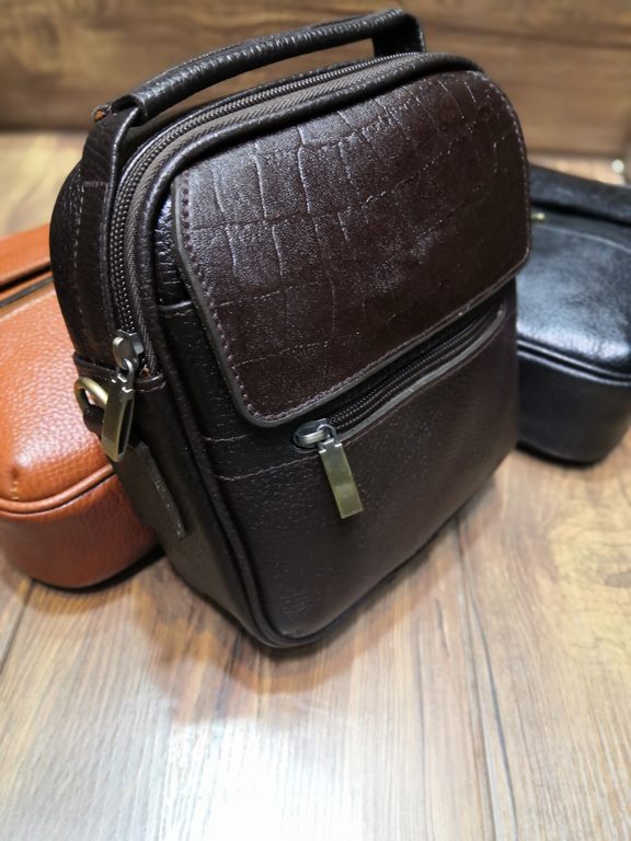 خرید کیف دوشی چرم گاوی طبیعی متوسط