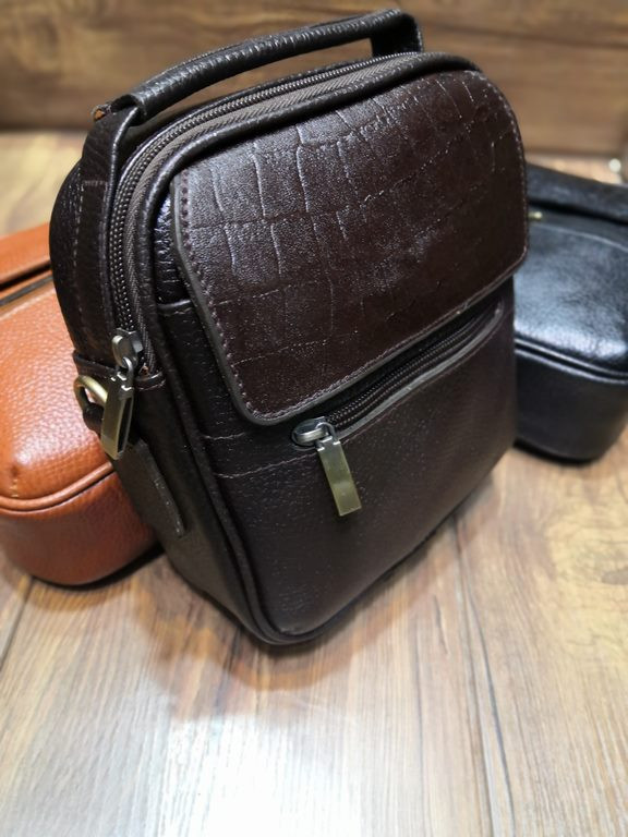 خرید کیف دوشی چرم گاوی طبیعی متوسط